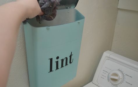 Lint Bin, Small Laundry Area, Bucket Diy, Laundry Ideas, Spray Paint Colors, Craft Board, Laundry Closet, Cool Wall Decor, Laundry Room Diy