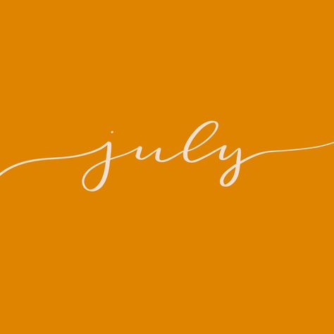 July Handlettering, July Typography, July Calligraphy, Love Handwriting, Illustration Love, Hello July, Calligraphy Tattoo, Typography Calligraphy, Letters Design