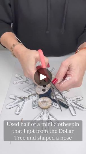 9K views · 149 reactions | I just LOVE Snowmen🤍☃️❄️… Check out how I made this simple  ‘Snowflake Snowman’ cuteness for another fun Christmas in July project!! ☃️❄️  I love the... | By Lone Tree RusticsFacebook Dollar Tree Snowman, Snowflake Snowman, Simple Snowflake, Christmas Snowmen, Lone Tree, Fun Christmas, Christmas In July, Christmas Crafts Diy, Christmas Snowman