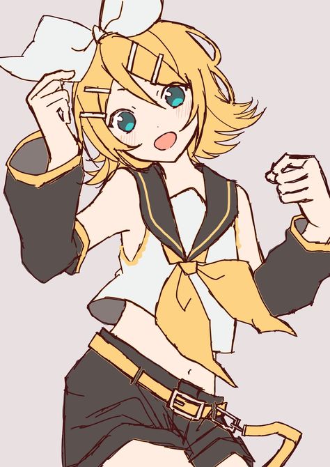 Kagame Rin, Len Y Rin, Kagamine Rin And Len, Rin Kagamine, Vocaloid Funny, Vocaloid Characters, Kagamine Rin, Style Anime, Dessin Adorable