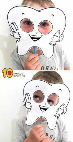 Tooth Activity For Preschool, Teeth Craft Preschool, Tooth Activities For Preschool, Tooth Craft, Tooth Preschool, Dental Health Preschool Crafts, Dental Health Crafts, Dental Health Week, Dental Health Preschool