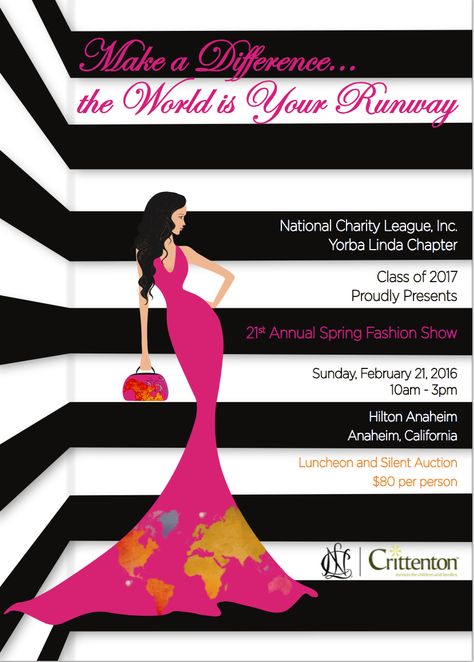 National Charity League, NCL, National Charity League, Yorba Linda, Class of 2017, Fashion Show invitation Fashion Show Fundraiser Ideas, Charity Gala Ideas, National Charity League Themes, Senior Recognition Ideas, Danceathon Fundraisers, Gala Charity Event, Charity Fundraising Poster, Fashion Show Ideas, Showcase Ideas