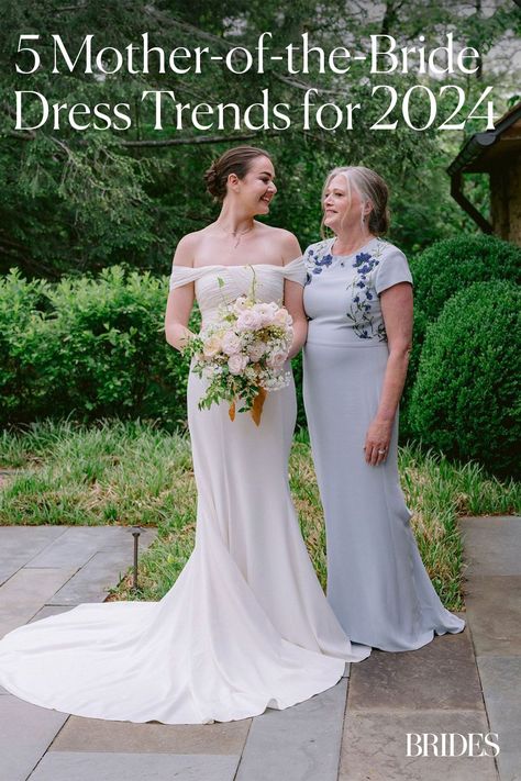 From florals to eccentric prints, we spoke with two fashion experts to highlight the top five mother-of-the-bride and -groom dress trends for 2024 at the link. Elegant Silk Mother Of The Bride Dress, Bride And Groom Outfits, Mother Of The Bride Dresses Long, Bride Photo, Mob Dresses, Mothers Dresses, Groom Wear, Groom Outfit, Groom Dress