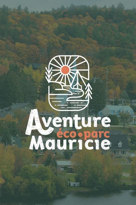 Brand designers at Alexem Studio proudly sign the logo design and all the brand identity of Aventure éco-parc Mauricie. A fun, family-friendly and adventurous branding inspired by nature, outdooring and adventure. Located in a beautiful area, Aventure éco-parc Mauricie’s visual identity is as spectacular as the place itself. 🌲✨ #branding #brandingdesign #branddesigner #colorpalette #visualidentity #nationalpark #brandidentity #naturecolours #logodesigner #logodesigns #logocreation Turismo Logo, Outdoors Logo Design, Logo Montagne, National Park Logo, Logo Voyage, Hiking Logo, Logo Luxe, Luxe Logo, Linear Illustration