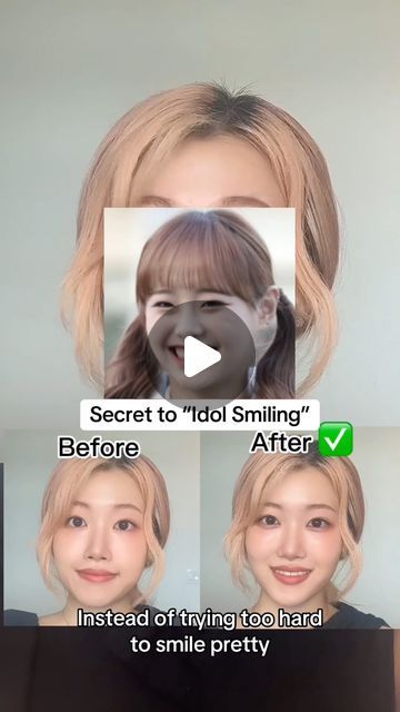 How To Make Your Smile Look Prettier, How To Get A Cute Smile, How To Have A Cute Smile, How To Make Your Smile Prettier, How To Smile Pretty, Low Visual Weight Face, How To Smile, Different Types Of Smiles, How To Smile Better