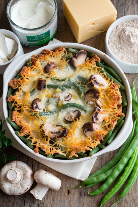 Want something filling yet light on carbs? This easy Keto Green Bean Casserole recipe has less than 5g net carbs per serving—ideal for keto fans!

#EasyKetoRecipe #LowCarbDinners #KetoHolidayCooking



https://ketokrush.com/keto-green-bean-casserole-a-low-carb-twist-on-a-classic-favorite/ Keto Green Bean Casserole, Green Bean Casserole Recipe, Keto Green, Keto Chicken Salad, Keto Side, Greenbean Casserole Recipe, Creamy Mushroom Sauce, Keto Side Dishes, Fresh Green Beans