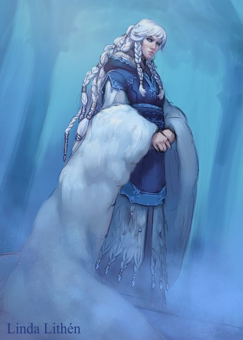 Ice Witch, Snow Elf, Queen Art, Dnd Art, Ice Queen, High Fantasy, Aang, Sci Fi Art, Dnd Characters