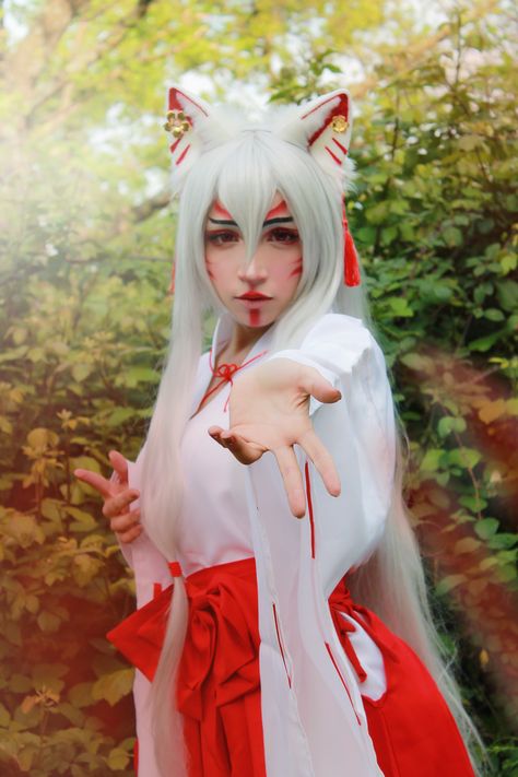 Kitsune OC by Nyayukin Kitsune Outfit, Kitsune Makeup, Kitsune Costume, Kitsune Cosplay, Kitsune Oc, Cosplay Ideas, Inspired Outfits, Art Stuff, Outfit Inspirations