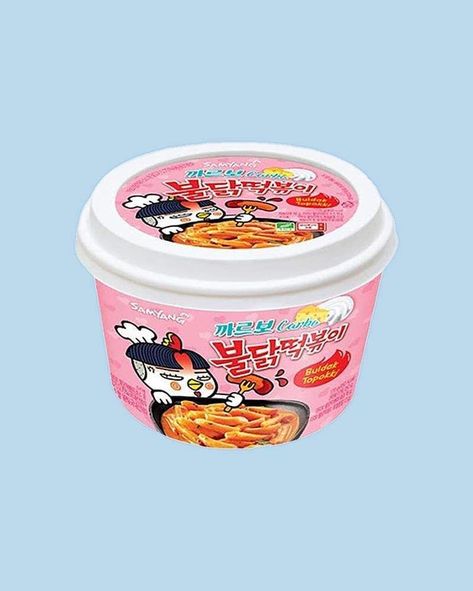 Rice Cake Meals, Buldak Carbonara, Sukoshi Mart, Samyang Buldak, Asian Lifestyle, Chicken Carbonara, Korean Rice Cake, Korean Noodles, Delicious Rice