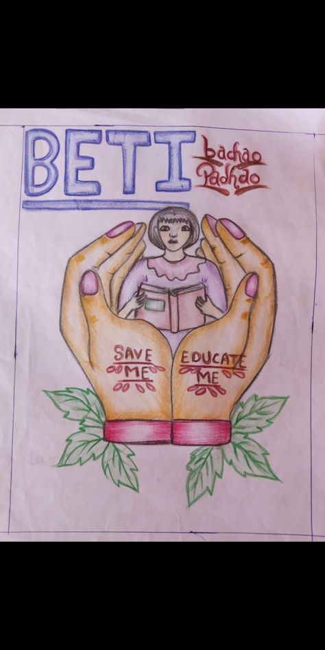 poster on save world Beti Bachao Beti Padhao Drawing, Beti Bachao Beti Padhao Posters, Beti Bachao Beti Padhao, Ip Man 3, Ip Man, 3 Movie, Art Work, Princess Zelda, Humanoid Sketch