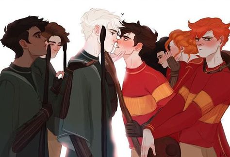 Drarry Fan Art, Blaise Harry Potter, Fanfiction Recommendations, Hp Ships, Draco Malfoy Fanart, Community Photos, Drarry Fanart, Harry Draco, Gay Harry Potter