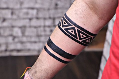 band tattoos Triangle Tattoo Design, Wrist Bracelet Tattoo, Minimalist Tattoo Ideas, Band Tattoos, Bracelet Tattoo, Armband Tattoos, Forearm Band Tattoos, Band Tattoo Designs, Armband Tattoo Design