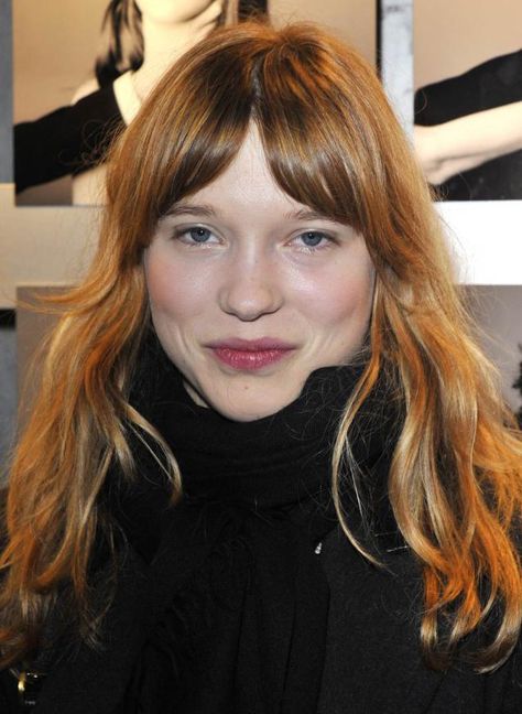 Lea Seydoux Clemence Poesy, Lea Seydoux, The Big Boss, French Beauty, Hair Locks, Big Boss, Long Hair With Bangs, Dream Hair, Hair Dos