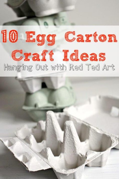 What to make from Egg Cartons - Here we hangout and share some of our favourite egg carton crafts Sarah Therese, Egg Carton Craft, Carton Craft, Red Ted Art, Pasta Casera, Egg Carton Crafts, Egg Cartons, Bird Masks, Search Pins