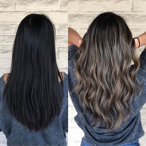 Redken on Instagram: “@andrewlovescolor 🇺🇸created this beautiful #hairtransformation with #ShadesEQ Gloss: "I toned with Shades EQ Gloss 06GI Tenerife + 07V…” Redken Shades, Brown Hair Balayage, Long Layered Haircuts, Brown Blonde Hair, Hair Color And Cut, Brown Hair With Highlights, Hair Color Balayage, Hair Inspiration Color, Long Bob