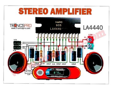 In the realm of audio amplification, the LA4440 Stereo Amplifier Circuit Diagram stands as a testament to the pinnacle of engineering prowess. The LA4440 is an integrated circuit (IC) specifically designed for stereo amplification, offering exceptional audio quality and impressive power output. La4440 Amplifier Circuit Diagram, Speaker Box Diy, Amplifier Circuit Diagram, Audio Engineering, Integrated Circuit, Electronic Circuit Projects, Stereo Amplifier, Speaker Box, Circuit Projects