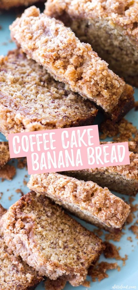 Banana Bread With Bread Flour, Coffee Cake Banana Bread, Breakfast Banana Bread, Banana Almond Muffins, Easy Coffee Cake, Banana Bread Recipe Easy Moist, Cake Banana Bread, The Best Banana Bread Recipe, Classic Coffee Cake