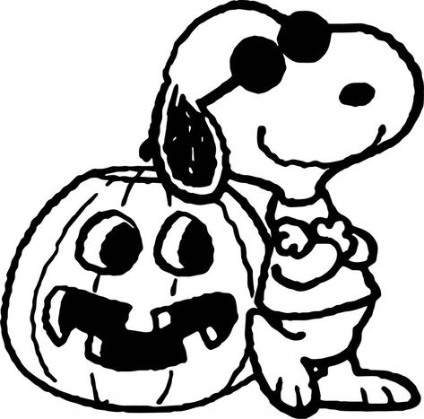 Halloween Pumpkin Coloring Pages - Best Coloring Pages For Kids Snoopy Coloring Pages, Snoopy Pumpkin, Halloween Pumpkin Coloring Pages, Halloween Coloring Pictures, Halloween Snoopy, Halloween Coloring Pages Printable, Snoopy Drawing, Snoopy Tattoo, Free Halloween Coloring Pages