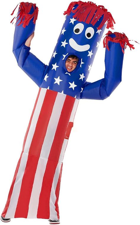 Prepare to rock with this groovy waving man inflatable costume! This out-of-this-world outfit comes complete with a fan, battery pack (4xAA batteries required, not included), and an unlimited supply of fun! Get ready to strut your stuff! Inflatable Tube Man Costume, Blow Up Halloween Costumes, Inflatable Tube Man, Halloween Blow Ups, Handmade Halloween Costumes, Dancer Costume, Inflatable Costumes, Funny Costumes, Up Costumes