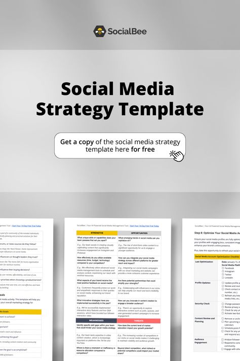 A social media marketing template can work wonders for your business. In order to build an effective social media marketing plan, you have to first come up with a detailed strategy that is based on research and concrete data. Let's see how we can make that happen: https://socialbee.com/blog/social-media-strategy-template/ Social Media Strategy Marketing Plan, Social Media Marketing Template, Social Media Strategy Template, Small Business Marketing Plan, Strategy Template, Social Media Marketing Planner, Marketing Plan Template, Business Marketing Plan, Social Media Marketing Plan