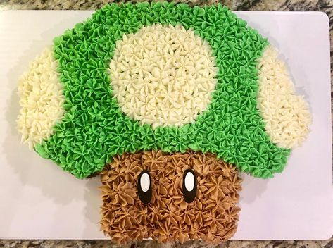 Hi Sugar By Alison on Instagram: “1-up Mushroom cupcake pull apart cake for a first birthday celebration! #mario #cupcakecake #cake #cakedecorating #firstbirthday #hisugar” Mushroom Pull Apart Cupcakes, Mario Pull Apart Cupcake Cake, Mario Pull Apart Cupcakes, Cupcake Pull Apart Cake, Hungry Hungry Caterpillar, Mushroom Cupcakes, Cupcake Pull Apart, Mushroom Cake, Ladybug Cupcakes