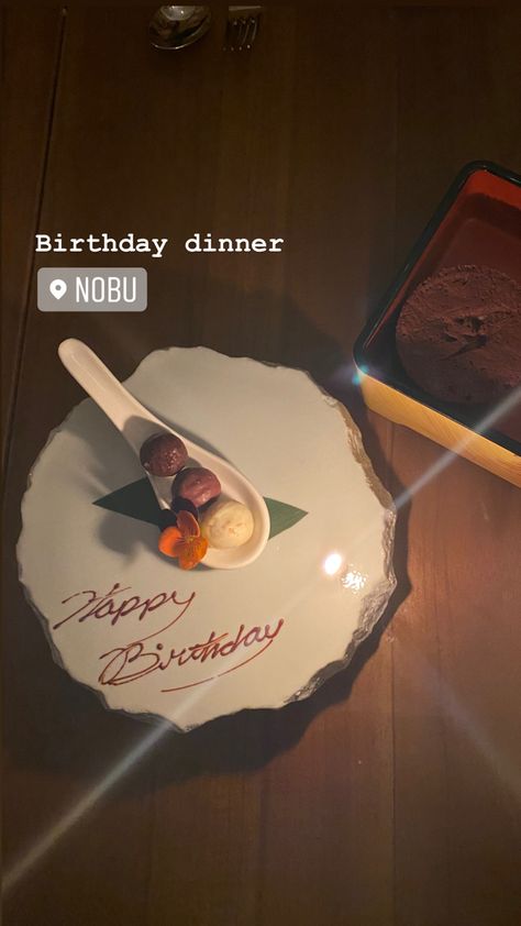 Birthday Dinner Captions, Nobu Birthday, Nobu Aesthetic, Birthday 27, Aesthetic Birthday, Car Poses, Birthday Captions Instagram, Richie Rich, Birthday Captions