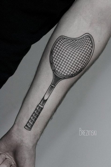 Tennis Tattoo, Infinity Sign Tattoo, David Tattoo, Badminton Photos, Tattoo Dotwork, Flame Tattoos, Tennis Tips, 3d Tattoos, Unique Tattoo Designs