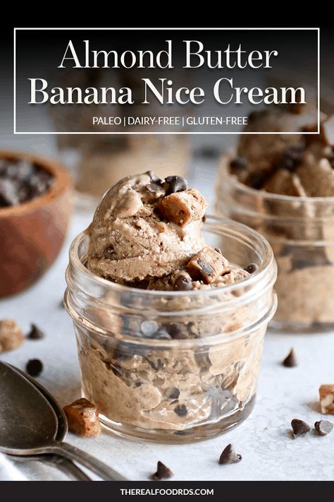 Bariatric Dessert Recipes, Bariatric Desserts, Real Food Dietitians, Nice Cream Recipe, Banana Nice Cream, Cookie Dough Ice Cream, Food Ingredients, Vegan Ice Cream, Frozen Treat