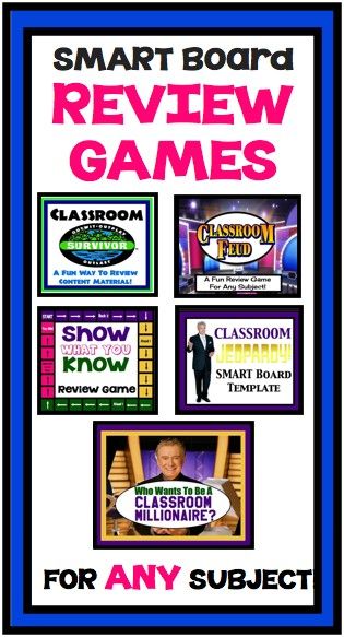 Fun and Engaging Review SMART Board Games To Review For ANY Subject :)  Your Students Will Love These! Smart Board Games, Smart Board Activities, Smart Board Lessons, Classroom Tools, Teaching Technology, Interactive Games, School Technology, Tech School, Classroom Games