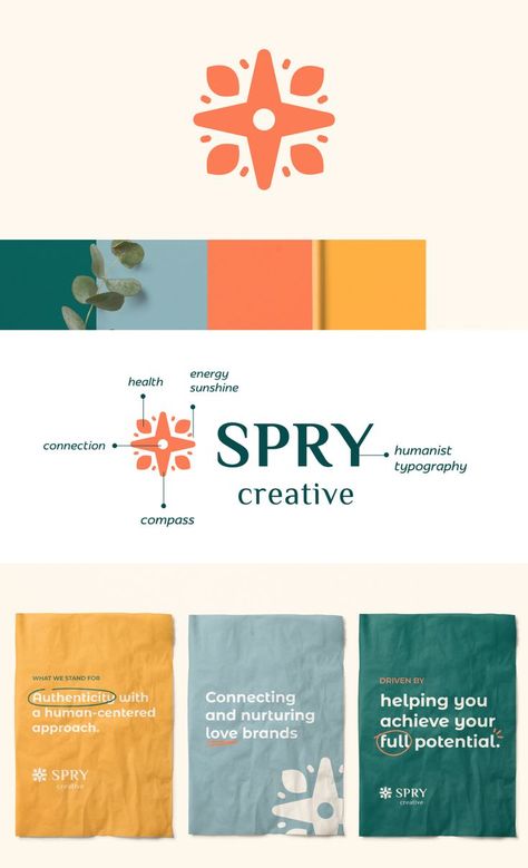 Spry Creative is a branding agency that helps ambitious professionals in the health and wellness industries who are driven by helping people achieve their full potential in life, aspiring to impact this world positively. Their process is focused on making people feel supported, safe, assured, and accomplished. They understand the pains and challenges of the people they serve; this is why they trust them as a guide. Branding Mood Board Inspiration, Identity Design Inspiration, Self Branding, Publicidad Creativa, Luxury Logo Design, Visual Identity Design, Education Logo, Minimal Logo Design, Branding Mood Board