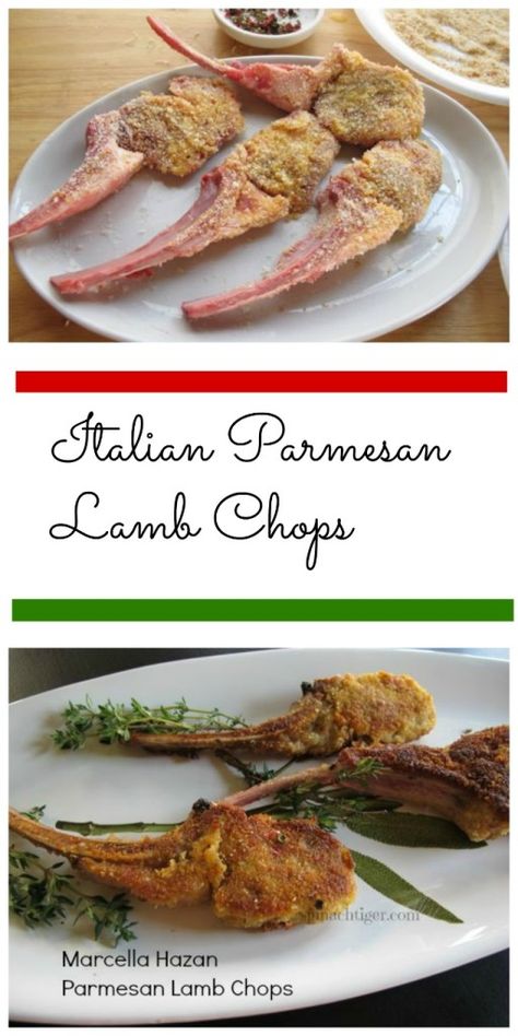 Cooking Italy: Parmesan Crusted Lamb Chops Breaded Lamb Chops, Best Lamb Chops, Crusted Lamb Chops, Summer Comfort Food, Roasted Peaches, Strip Steak Recipe, Marcella Hazan, Veal Cutlet, Rosemary Focaccia