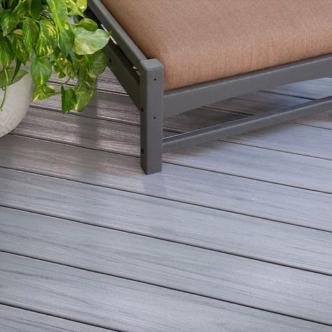 Trex Enhance Naturals 1-in x 6-in x 16-ft Foggy Wharf Grooved Composite Deck Board in the Composite Deck Boards department at Lowes.com Trex Enhance, Composite Decking Boards, Composite Deck, Deck Boards, Composite Decking, Composition, Nature