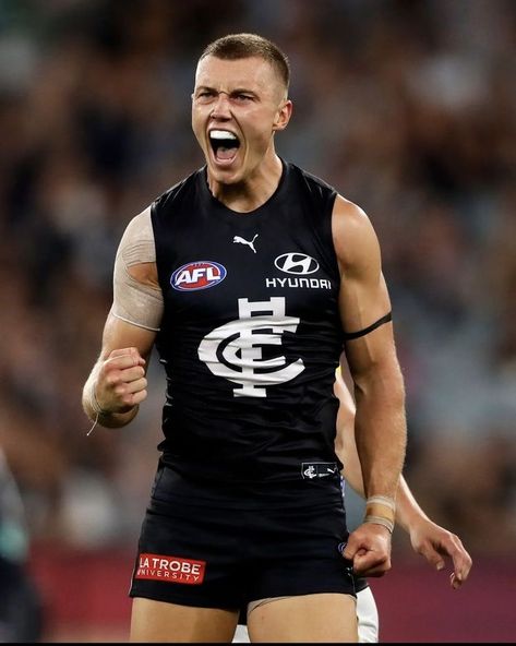 Patrick Cripps Wallpaper, Patty Cripps, Patrick Cripps, Carlton Afl, Carlton Football Club, Carlton Blues, Lebron James Lakers, Ocean Quotes, Blue Poster