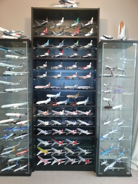 Model Airplanes Display, Diecast Display, Diecast Cars Display, Airplane Collection, Toy Car Storage, Model Airplanes Kit, Aviation Decor, Glass Cabinets, Model Display