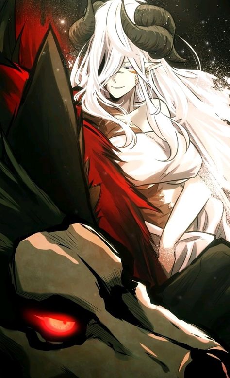 White Haired Demon, Anime Demon Woman, I Obtained A Mythic Item, Ange Demon, Demon Girl, Read Comics, Arte Fantasy, 영감을 주는 캐릭터, Art Anime