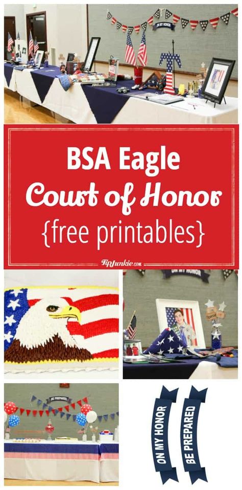 Eagle Scout Ceremony Food, Eagle Scout Cookies, Eagle Scout Court Of Honor Ideas, Eagle Scout Quilt, Eagle Scout Project Ideas, Eagle Court Of Honor, Wrapped Silverware, Eagle Scout Cake, Boy Scout Activities