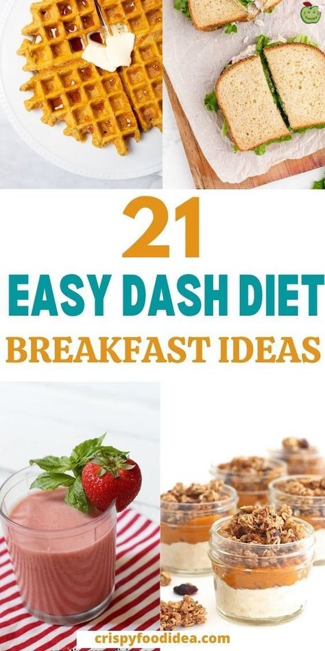 Dash Diet Recipes Dinner, Dash Diet Breakfast Recipes, Dash Diet Breakfast, Low Sodium Breakfast, High Blood Pressure Diet Meals, Recipes For Meal Prep, Dash Diet Meal Plan, Dash Recipe, High Blood Pressure Diet