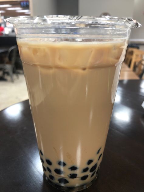 Black Milk Tea with Tapioca pearls. Black Milk Tea, Tapioca Pearls, Yummy Comfort Food, Black Milk, Food Obsession, Milk Tea, Juno, Comfort Food, Milk