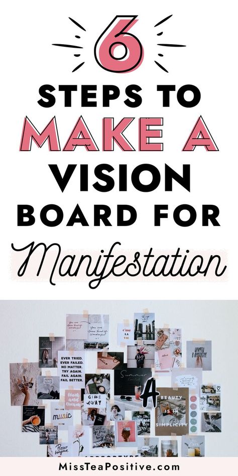 What do you need to create a vision board and why? Here are 6 steps to make a vision board for manifestation! It includes goal setting examples, how to create a vision board on your phone, the best way to design & diy a cute online vision board in Canva, aesthetic vision board ideas for manifesting money, dream lifestyle, dream job, dream car, love, financial goals, career goals, etc. Aesthetic Vision Board Ideas, Goal Setting Examples, Vision Board Categories, Real Estate Vision Board, Free Vision Board Template, Vision Board Supplies, Online Vision Board, Aesthetic Vision Board, Goal Setting Vision Board