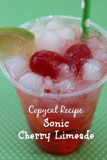 Sonic Cherry Limeade {Copycat Recipe} Cherry Limeade Recipe, Sonic Cherry Limeade, Limeade Recipe, Cherry Limeade, Copykat Recipes, Copycat Restaurant Recipes, Red Lobster, Cat Recipes, Copycat Recipe