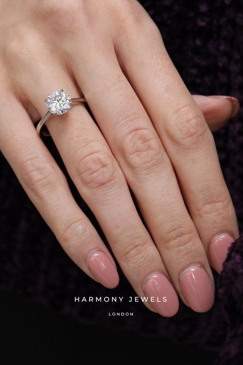 Another epic round 💎 Oh go on and say YES to this gorgeous Round Solitaire engagement ring! 💍✨ Can you tell how many carats is the diamond? Round Solitaire Engagement Ring, Bespoke Engagement Ring, Round Solitaire, Say Yes, Solitaire Engagement, Solitaire Engagement Ring, Go On, How Many, Bridal Jewelry