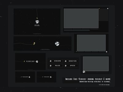 Space Panda, Pc Games Setup, Twitch Streaming Setup, Design Black Gold, Twitch Banner, Youtube Banner Backgrounds, Streaming Setup, Twitch Overlay, Be Right Back