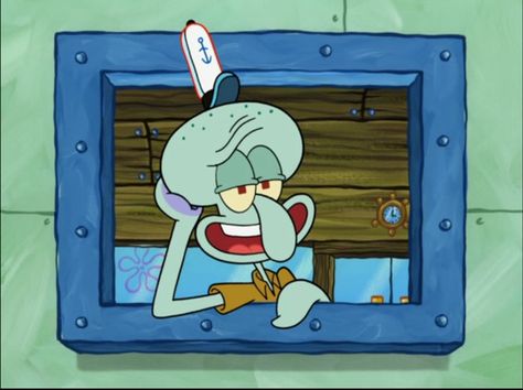 Squidward is my favourite Squidward Painting, 30 Day Art Challenge, Spongebob Birthday Party, Squidward Tentacles, Helter Skelter, Spongebob Party, Spongebob Funny, Clay Art Projects, Flash Art