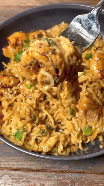 Ramen With Shrimp Recipes, Creamy Spicy Garlic Ramen Noodles, Creamy Spicy Garlic Ramen, Shrimp And Sausage Ramen, Shrimp And Ramen Noodle Recipes, Cajun Ramen Noodles, Creamy Spicy Ramen, Shrimp And Ramen, Shrimp Ramen Noodle Recipes