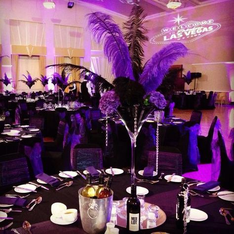 Purple Masquerade Party Decorations, Purple Gold And Black Party Decorations, Masquerade Party Centerpieces, Maleficent Birthday Party, Masquerade Party Themes, Royal Theme Party, Purple Masquerade, Sweet 16 Masquerade Party, Family Reunion Decorations