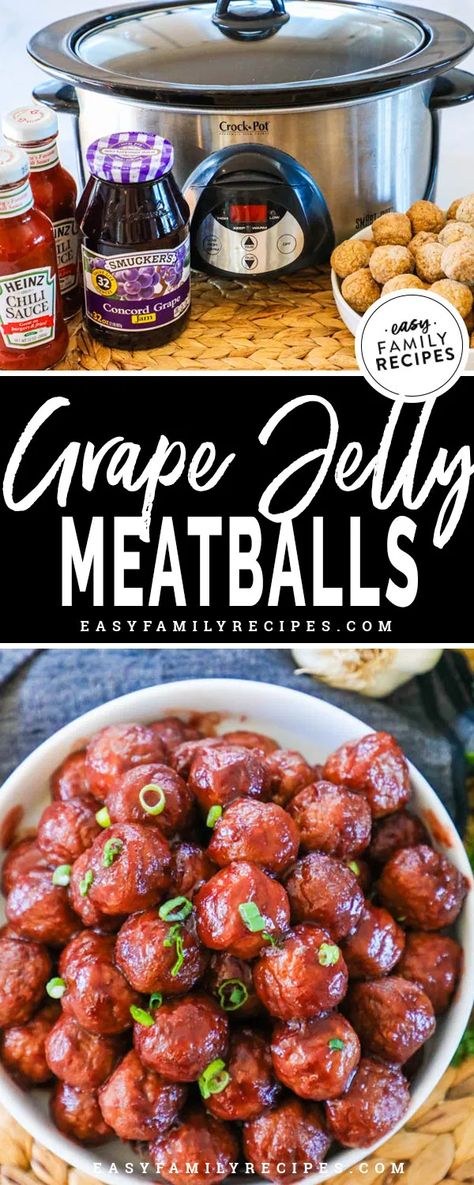 Chili And Jelly Meatballs, Appetizer Meatballs Crockpot Grape Jelly, Frozen Meatballs With Grape Jelly, Jelly Sauce For Meatballs, Superbowl Meatballs Crockpot, Meatball Sauce Recipes Grape Jelly, Chili Meatballs Grape Jelly, Crockpot Meatballs Chili Sauce, Frozen Meatballs Crockpot Grape Jelly