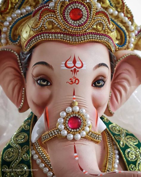 Ganpati Murti Diamond Work, Ganpati Eyes Painting, Ganeshji Murti, गणपती बाप्पा, Ganesha Artwork, Ganapati Bappa, God Ganesh, Ganpati Bappa Wallpapers, Shivaji Maharaj Hd Wallpaper