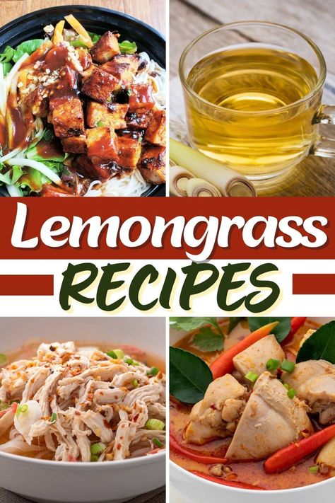 Freshen up your table with these wonderful lemongrass recipes! From chicken to shrimp to tofu, lemongrass is a fragrant, flavorful addition to so many meals. Lemongrass Recipes, Recipe Using Lemons, Lemongrass Paste, Trending Recipes, Asian Flavors, Garden Recipes, Lemon Recipes, Asian Dishes, Vegan Recipes Healthy