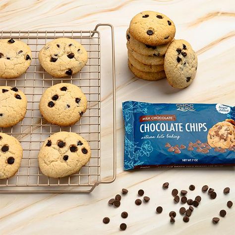 Carbquik Keto Chocolate Chip Cookies Bisquick Banana Bread, Carbquik Recipes, Low Carb Chocolate Chip Cookies, Keto Recipes Low Carb, Low Carb Cookies Recipes, Keto Chocolate Chip Cookies, Recipes Low Carb, Keto Chocolate Chips, Sugar Free Chocolate Chips