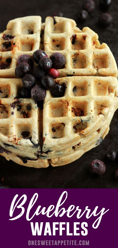 Blueberry Waffle Recipe, Yogurt Waffle Recipe, Greek Yogurt Waffles, Blueberry Waffles Recipe, Blueberry Waffle, Waffle Breakfast, Berry Waffles, Blueberry Waffles, Waffle Ingredients